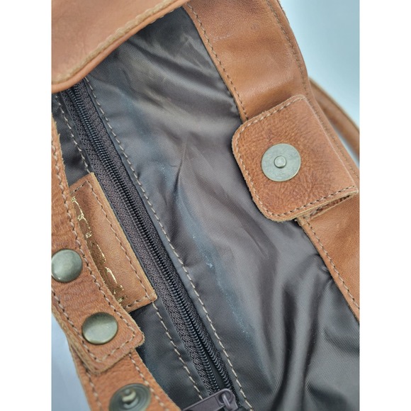 Madi Pelleteria Genuine Leather Brown Hobo Shoulder Handbag Straps - Picture 10 of 16